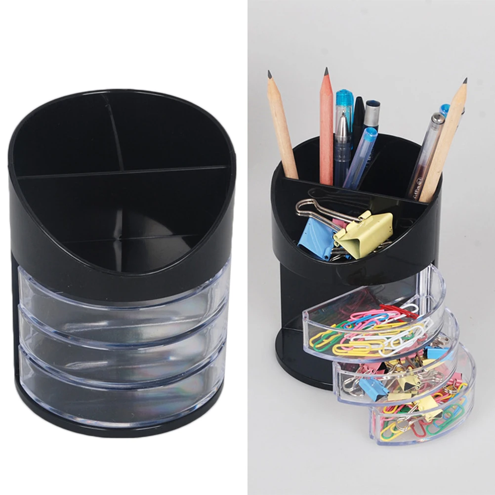 

Multifunctional Pen Holder Plastic Storage Pen Container Multi-layer Drawer Storage Box Pen Decoration Student Gifts Desktop