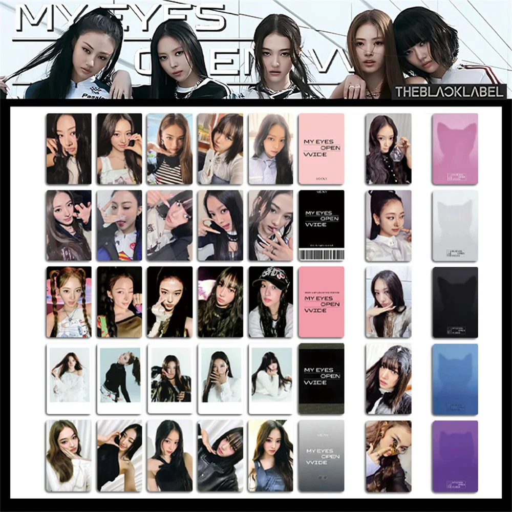 Tarjetas fotográficas manos arriba KPOP MEOVV, álbum de mis ojos abiertos VVIEDE, tarjetas Lomo, beneficio de tienda, tarjeta de Selfie, regalos para seguidores de Anna Narin Gawon Sooin