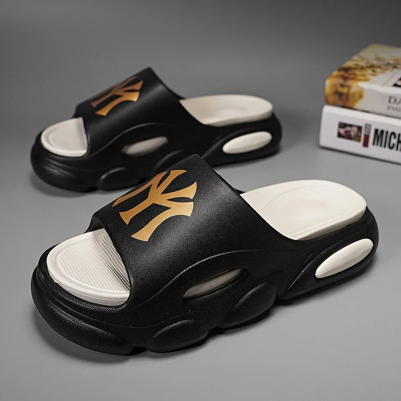 2024 Men's Summer EVA Slippers Fashion Extra-thick Sole Slides Light Shoes Outdoor Sandals Male Comfortable Beach Shoes