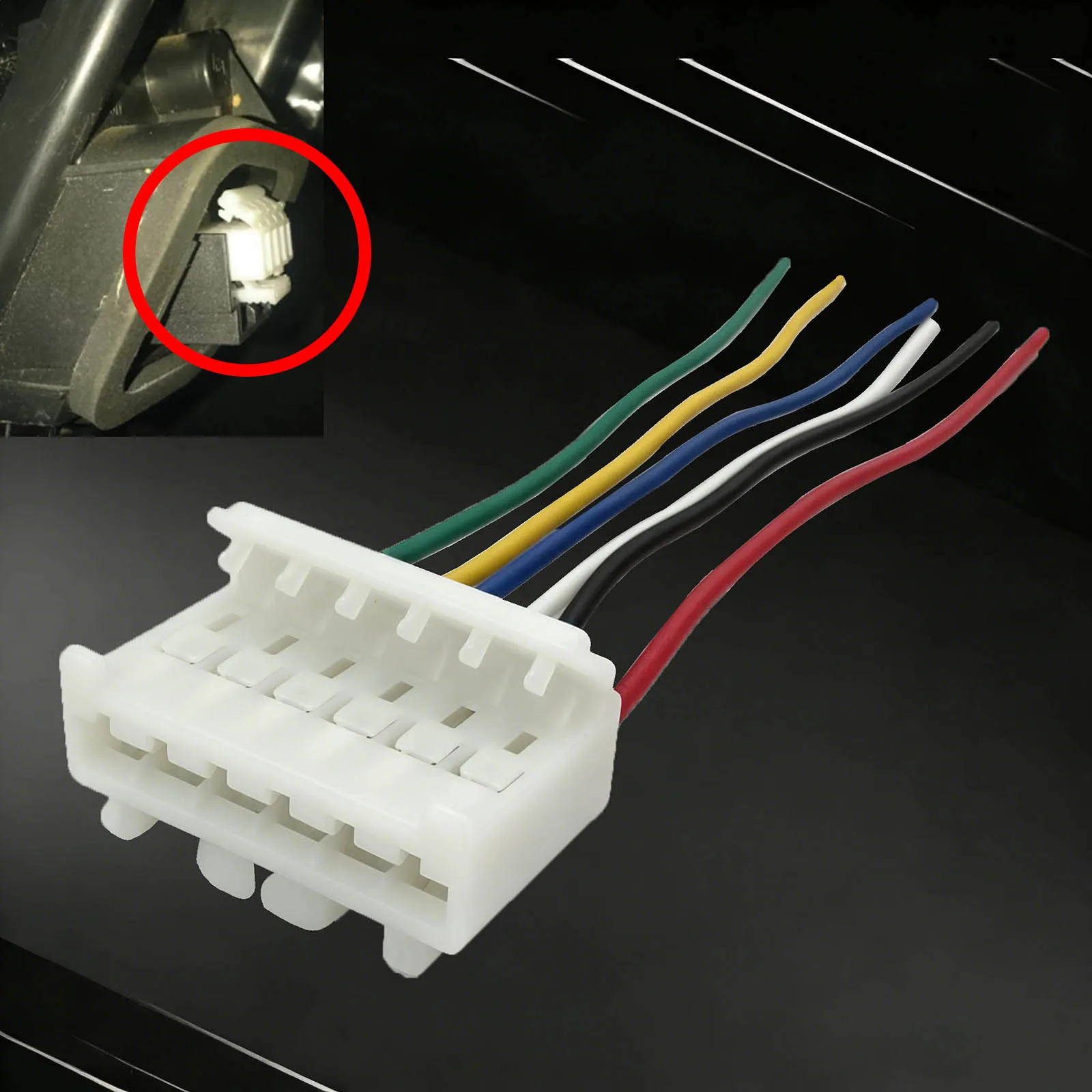 6pin Rear Tail Light Lamps Connector Plug Wiring For Peugeot Boxer Bipper Citroen Jumper Nemo Replacement 12496280 view 2