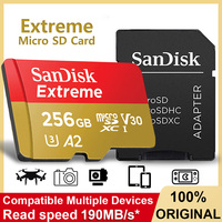 SanDisk Extreme microSDXC Memory Card Original A2 U3 UHS-I Cards USB3.0 4K Flash micro SD Card for Camera GoPro DJI Nintendo