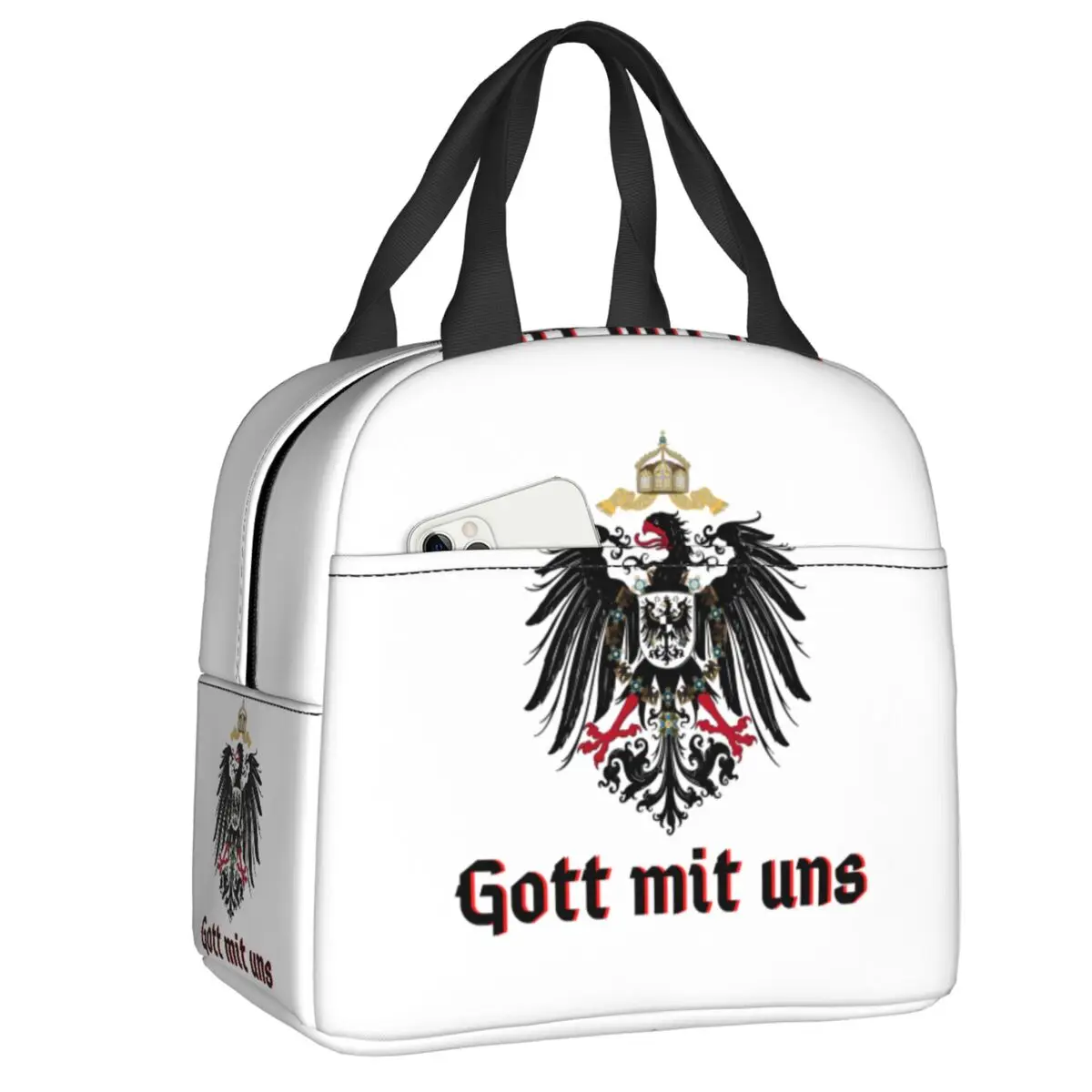 

Портативные ланч-боксы с флагом Немецкой империи, герметичные термосумки для еды для женщин, школьников и студентов