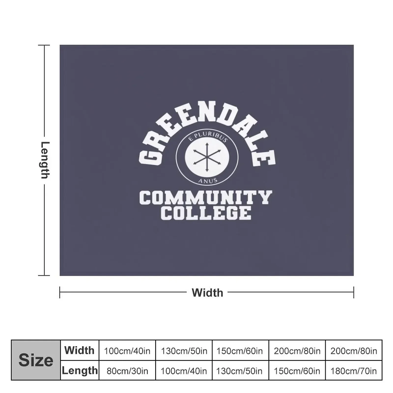 greendale community collage Throw Blanket christmas gifts Hair Blankets