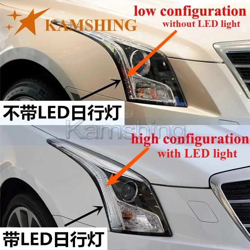 

CAPQX Базовая крышка передней фары для Cadillac ATS 2013-2017, задняя крышка, абажур, стеклянная фара, задний корпус