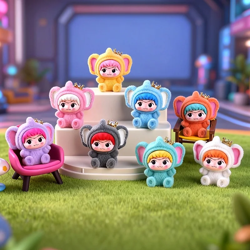 

Kawaii флокированная слепая коробка wakuku, украшения, модные игрушки, слепая коробка, слепая сумка, подвеска, настольный подарок на день рождения