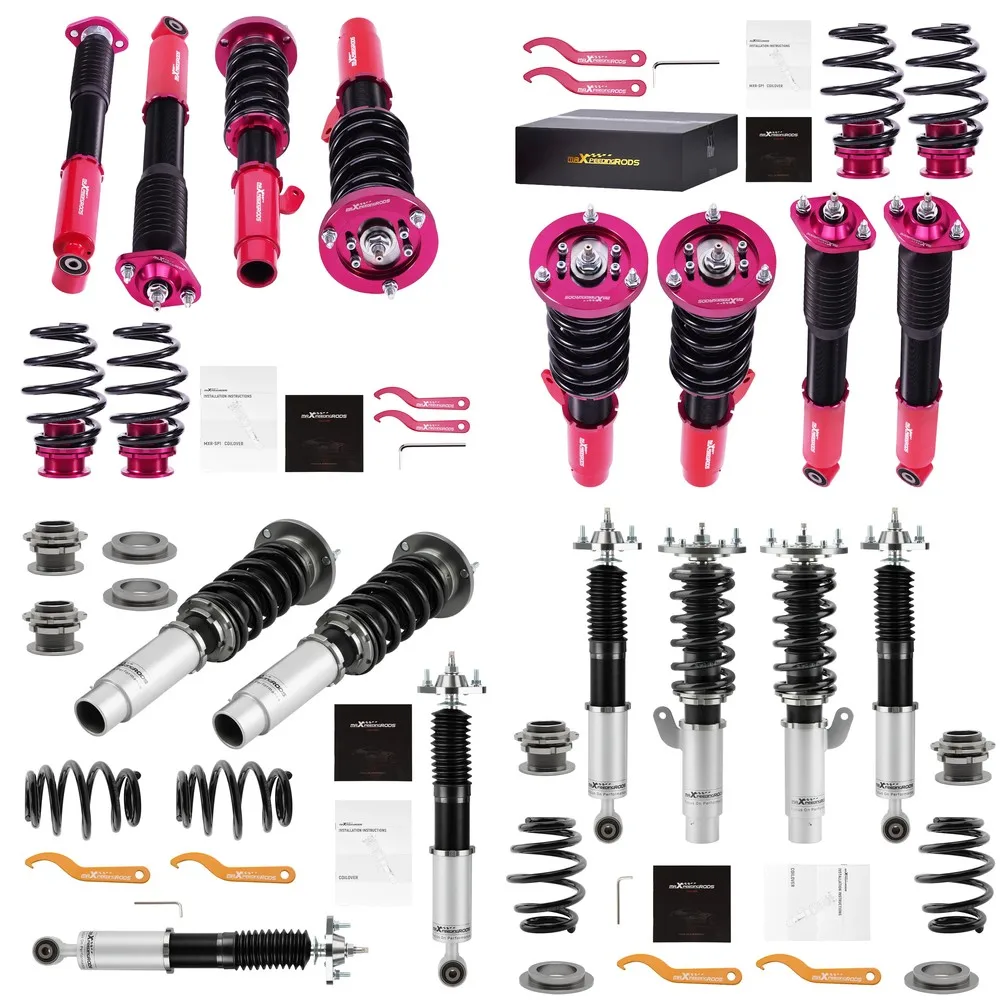 

Maxpeedingrods Coilover Suspension Kit for BMW E46 318i 325i 330i - Adjustable Damping Shock Absorber