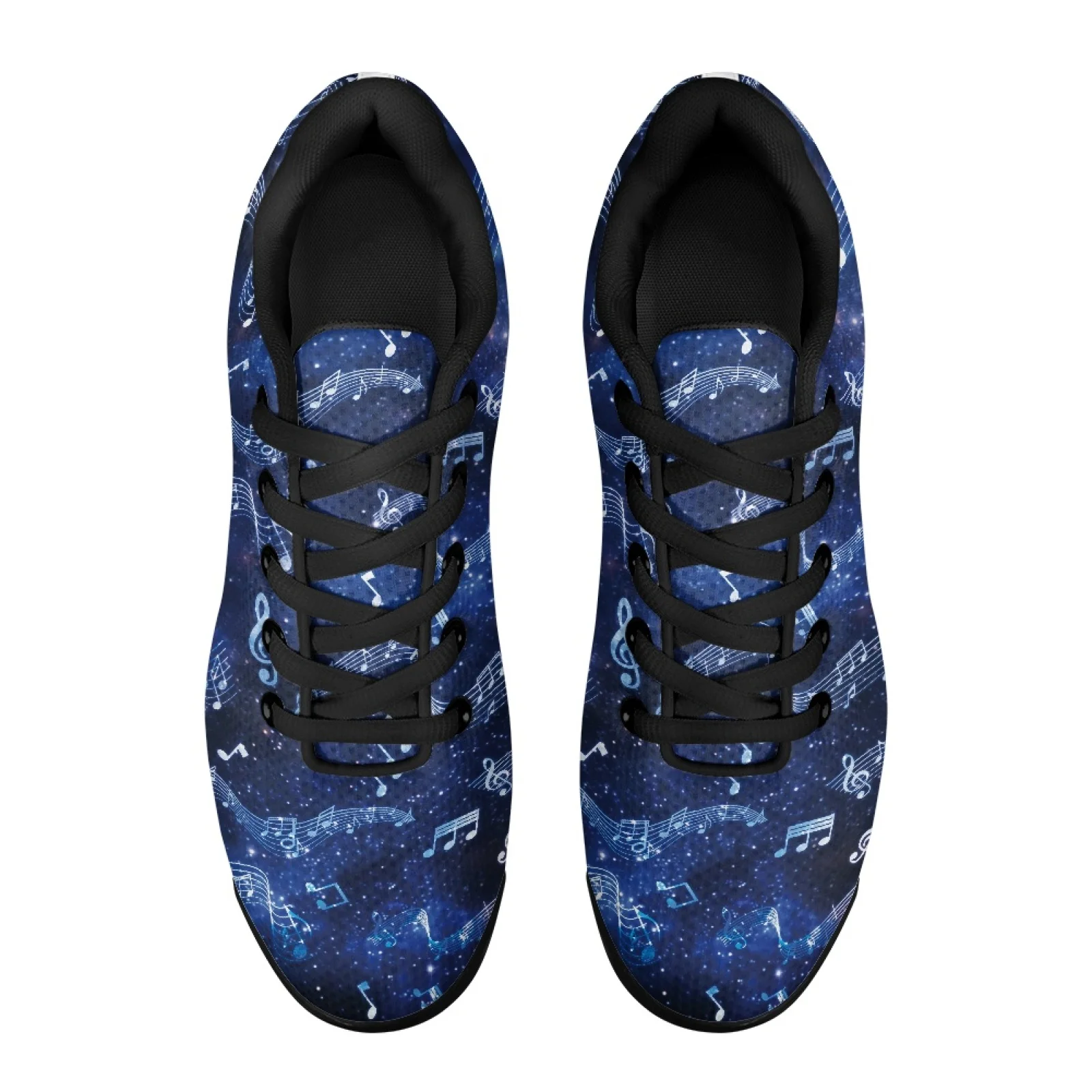 PENSTROLL Galaxy Music Notes Lightweight Air Cushion Sneakers for Casual Mesh Tennis Sneakers Walking Shoes