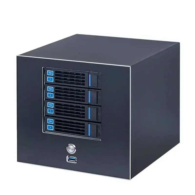 

Four-disk NAS Storage Server Black Chassis Air-cooled Flex Power Supply