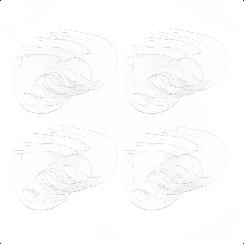 Water Drop Shape Design Transparent Thread Organizers 65 pcs, perfect for Embroidery Thread Storage, Compact Space Saving