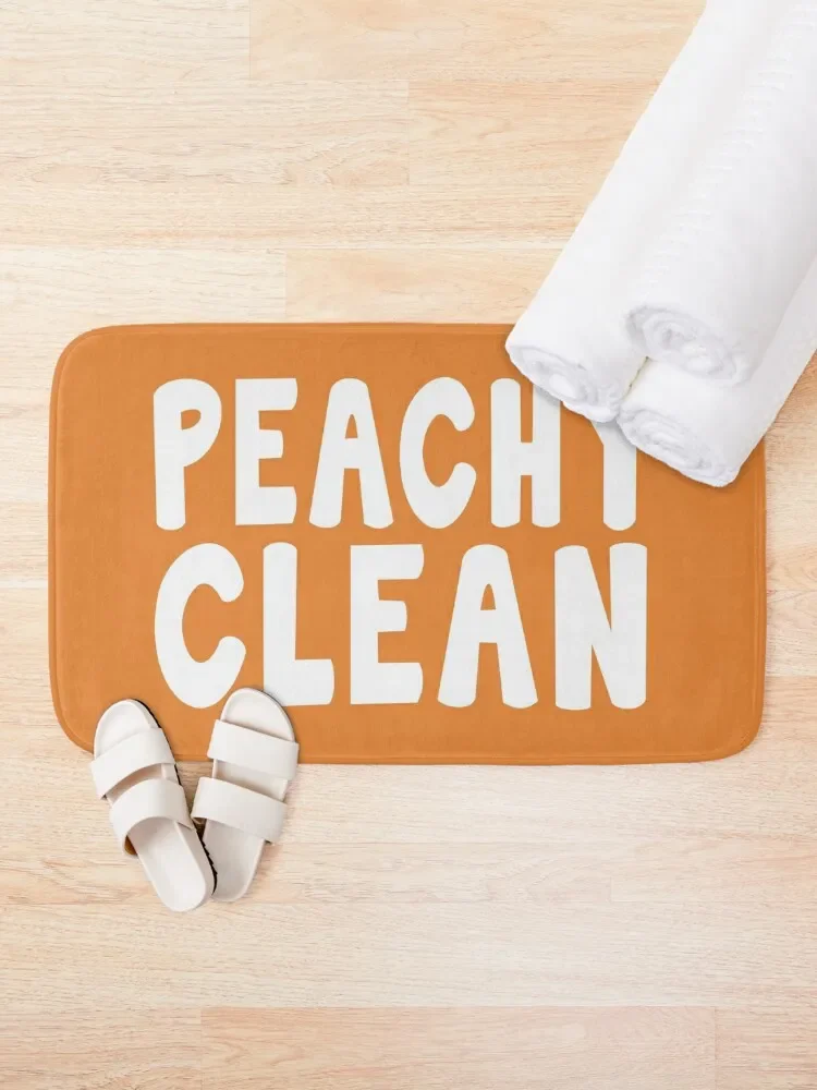 Peachy Clean - Funny Saying Bath Mat Carpet For Shower Wc Mat