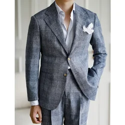 High Quality Wedding Suit For Men Business Formal Casual Single-breasted Dress Suit 2 Pieces Office Work Party Prom Costume