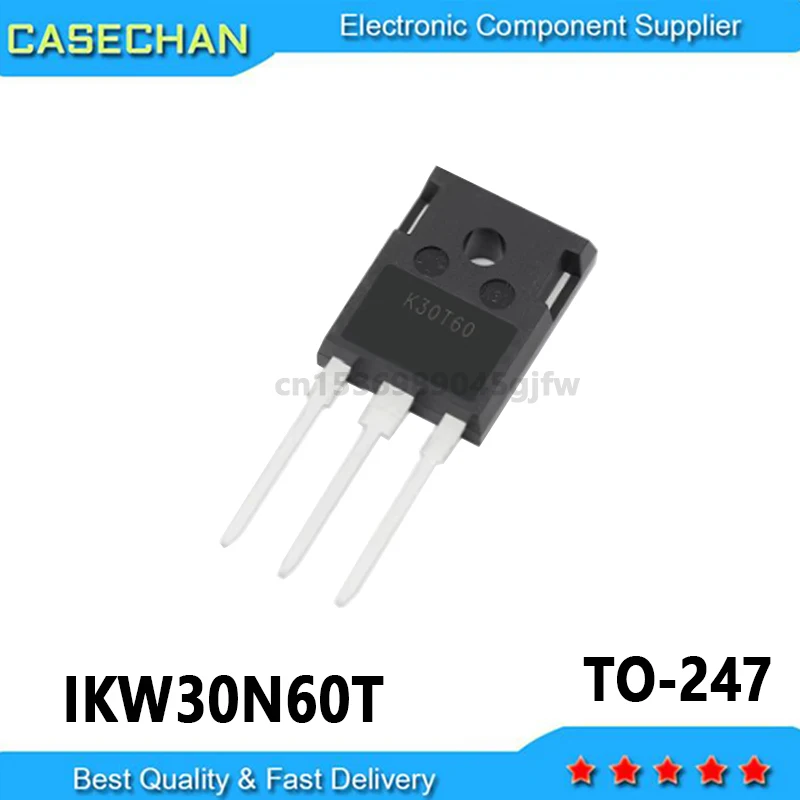 5PCS New and Original K30T60 K30N60 30N60 IKW30N60T TO-247 30A 600V