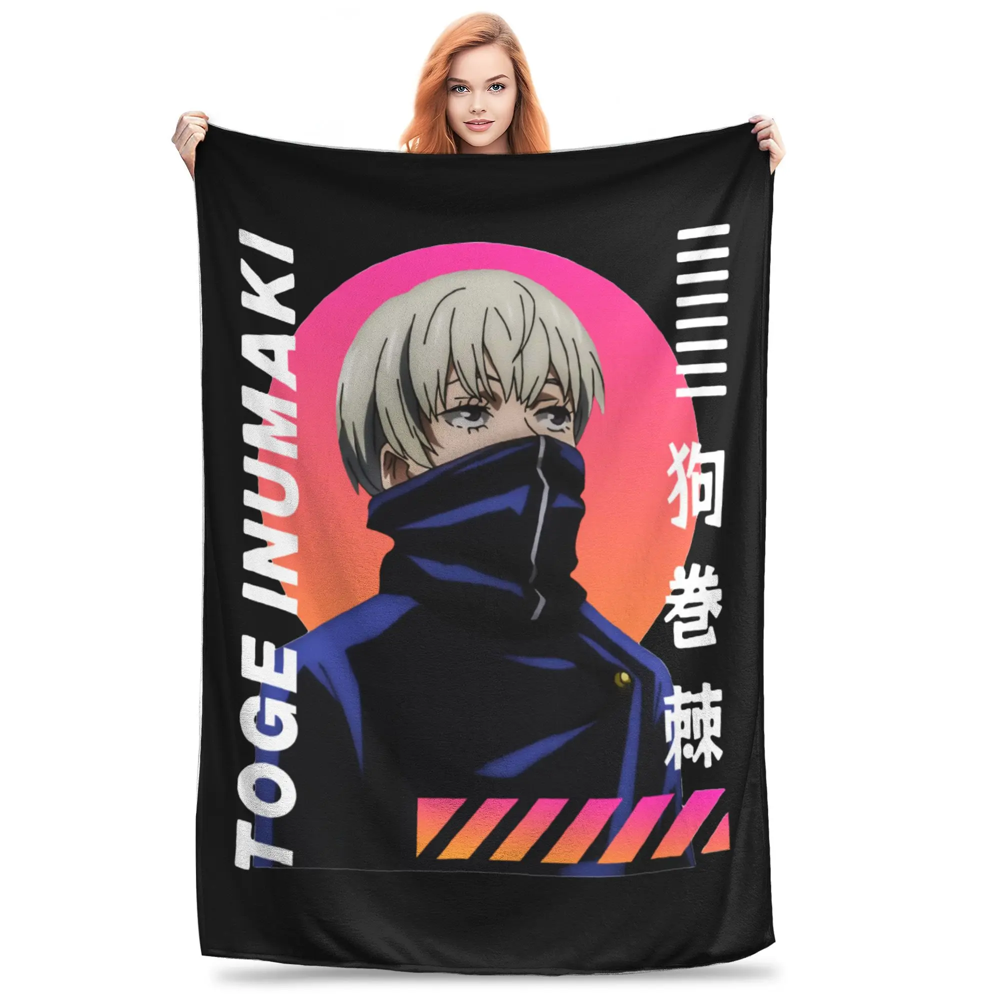 Toge Inumaki Jujutsu Kaisen Blankets Flannel Summer   Multifunction Soft Throw Blanket for Bed Car Plush Thin Quilt