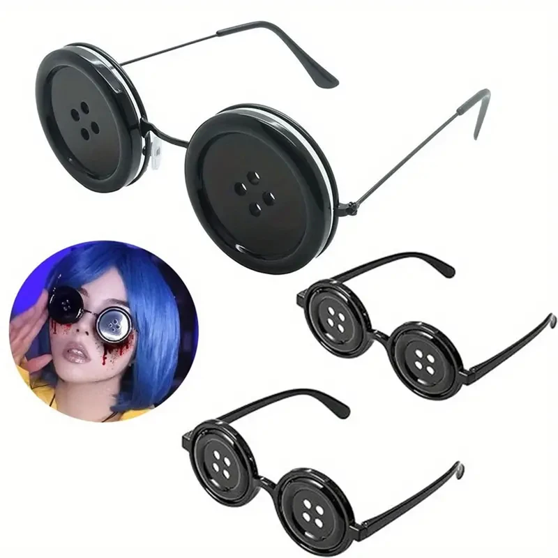 1 Stück, Knopfbrille – Cosplay, Halloween-Kostümzubehör, Anime-Cosplay-Requisiten. – Detail 4