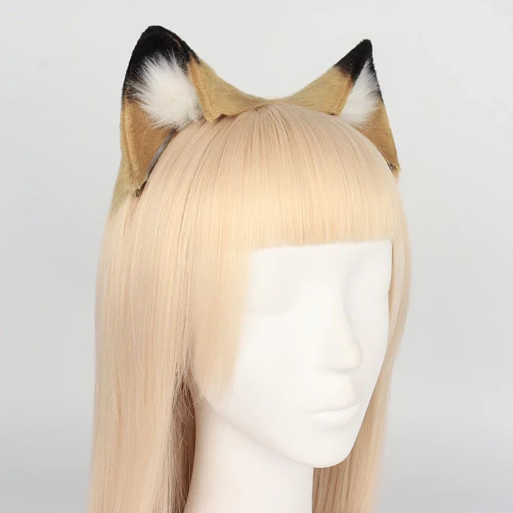 CosplayTomorrow السفينة المتقدمة الملك فينا آذان الأسد الملتوية العجائب ليونا الأسد الذيل آذان الوحش مشبك شعر تأثيري