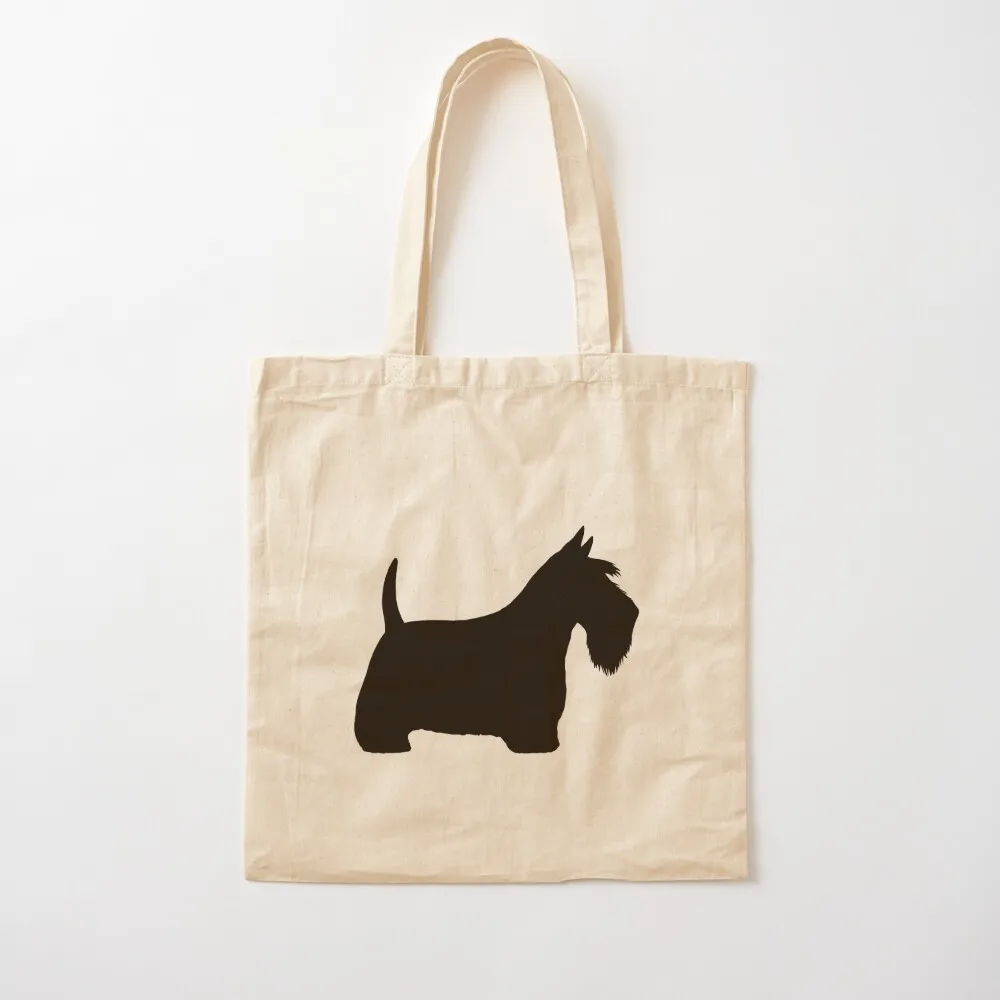 

Scottish Terrier Silhouette(s) Black Scottie Dog Tote Bag