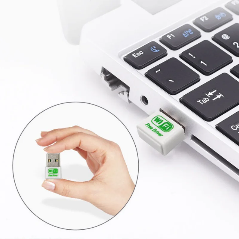 อะแดปเตอร์ไร้สาย Mini USB Wifi การ์ดเครือข่าย Wifi LAN 802.11n สําหรับพีซีเดสก์ท็อปคอมพิวเตอร์ไดร์เวอร์ฟรี