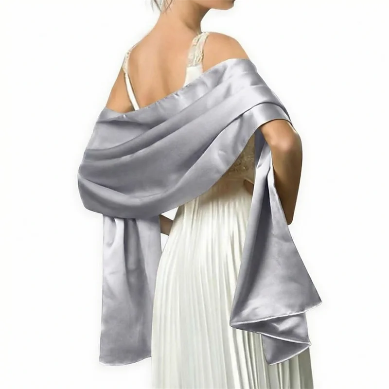 Luxuriöser Seidenschal mit Farbverlauf für Damen, Marken-Schals und -Tücher, Bandana, Kopftuch, Modischer Hijab, Hochzeits-Poncho 2026 – Detail 6