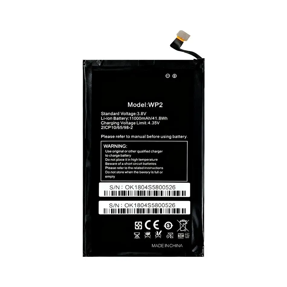 Mobile Phone Battery 10000mAh High Performance For Oukitel WP2