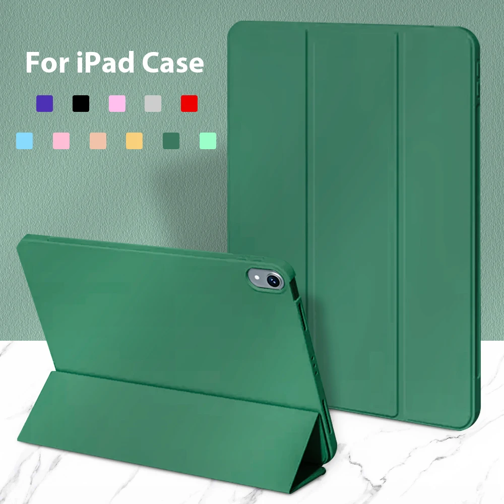 Para Ipad Mini 1 2 3 4 5 6 Funda para tableta resistente a caídas soporte magnético de cuero Pu para Ipad 10,2 7th 8th 9th Pro 11 12,9 2018-2022