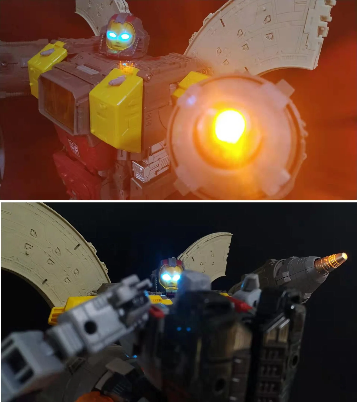 Shockwave Lab SL-63 LED Upgrade Kit For Transformation Siege Omega Supreme Glow Effect Action Figure Accessories