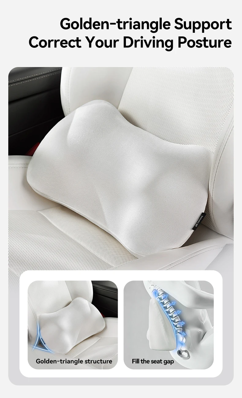 YZ Für Tesla Nackenkissen Modell YL 3 Y Juniper 2021-2026 Autokissen Ganzjahres-Sitzkopfstütze Lendenwirbelstütze Taillenzubehör – Detail 14