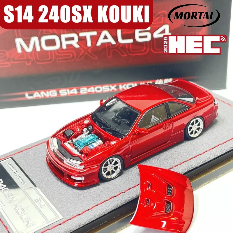 Mortal Model 1/64 S14 240SX KOUKI HEC 2026 Alloy Motor Vehicle