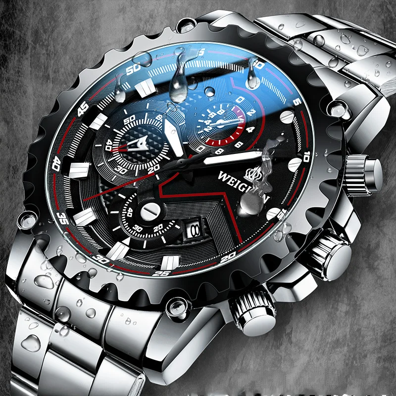 Automatic Mechanical Watches for Men 2024 Stainless Steel Strap Business Casual Calendar Luminous Waterproof Men\'s Watches