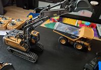 2.4G RC CARS RC Controlled Excavator Alloy Remote Control Vehicle Excavator Engineering Vehicle Dumper  Electric toys Gifts