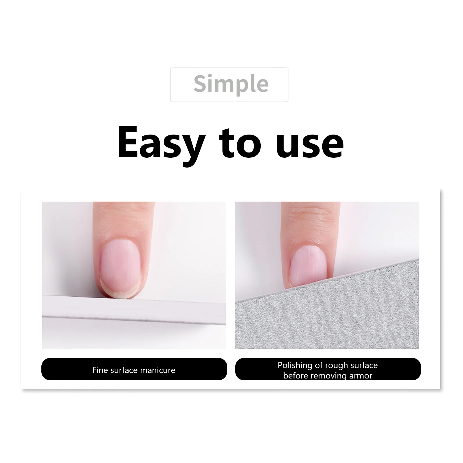 

5Pcs Nail File Eva Curve Banana Sanding Block Essential Manicure Tool 178x04cm Nail Art File Buffer Polishing Natural Artificial