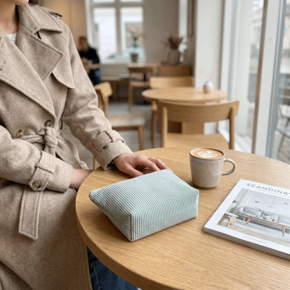 Durable Corduroy Cosmetic Organizer Pouch Portable Zipper Multifunctional Toiletry Bag Large Capacity Polyester Storage Bag