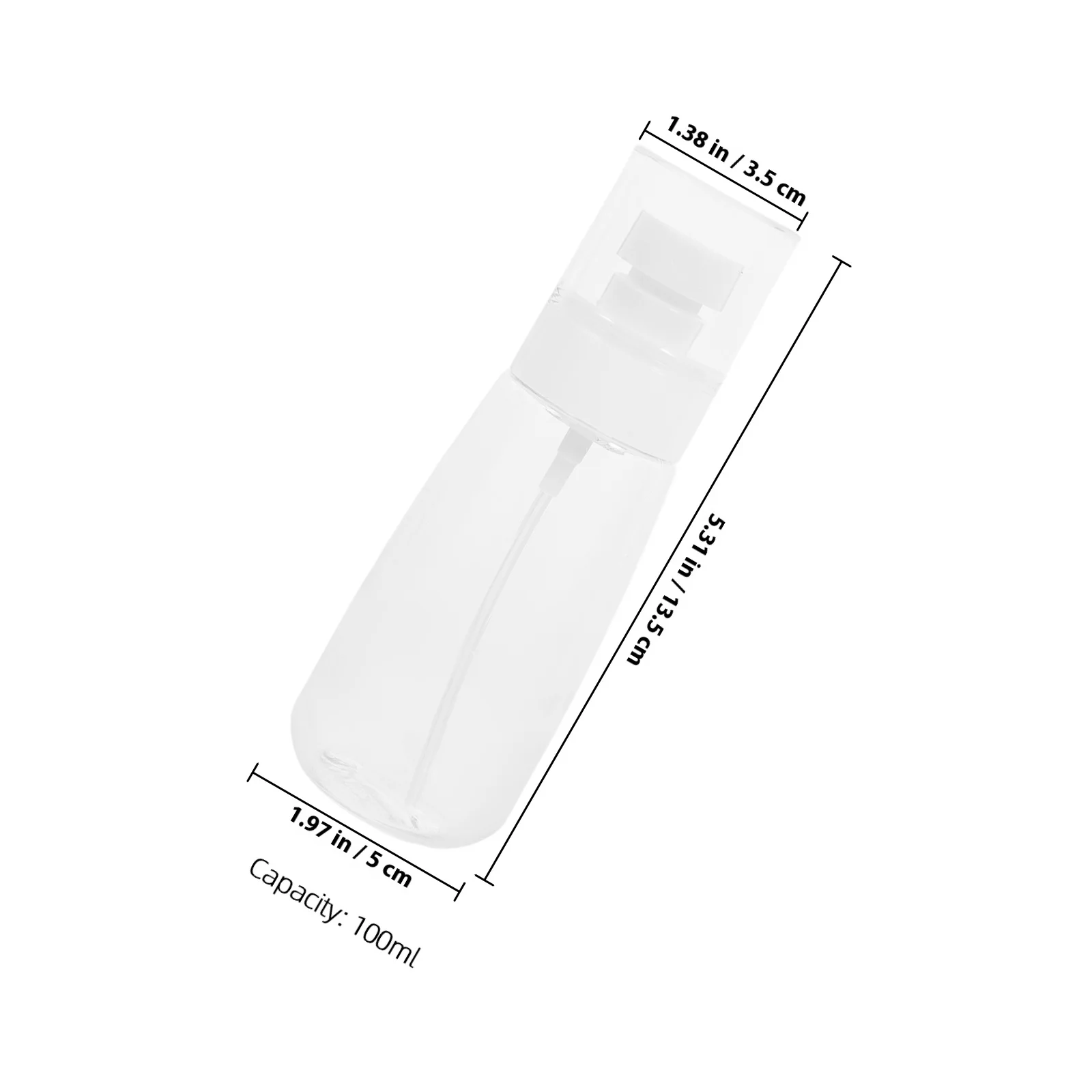 6Pcs Travel Transparent Spray Bottles Portable Refillable Perfume Soap Containers Leakproof Fine Mist Bottles for Face Hair