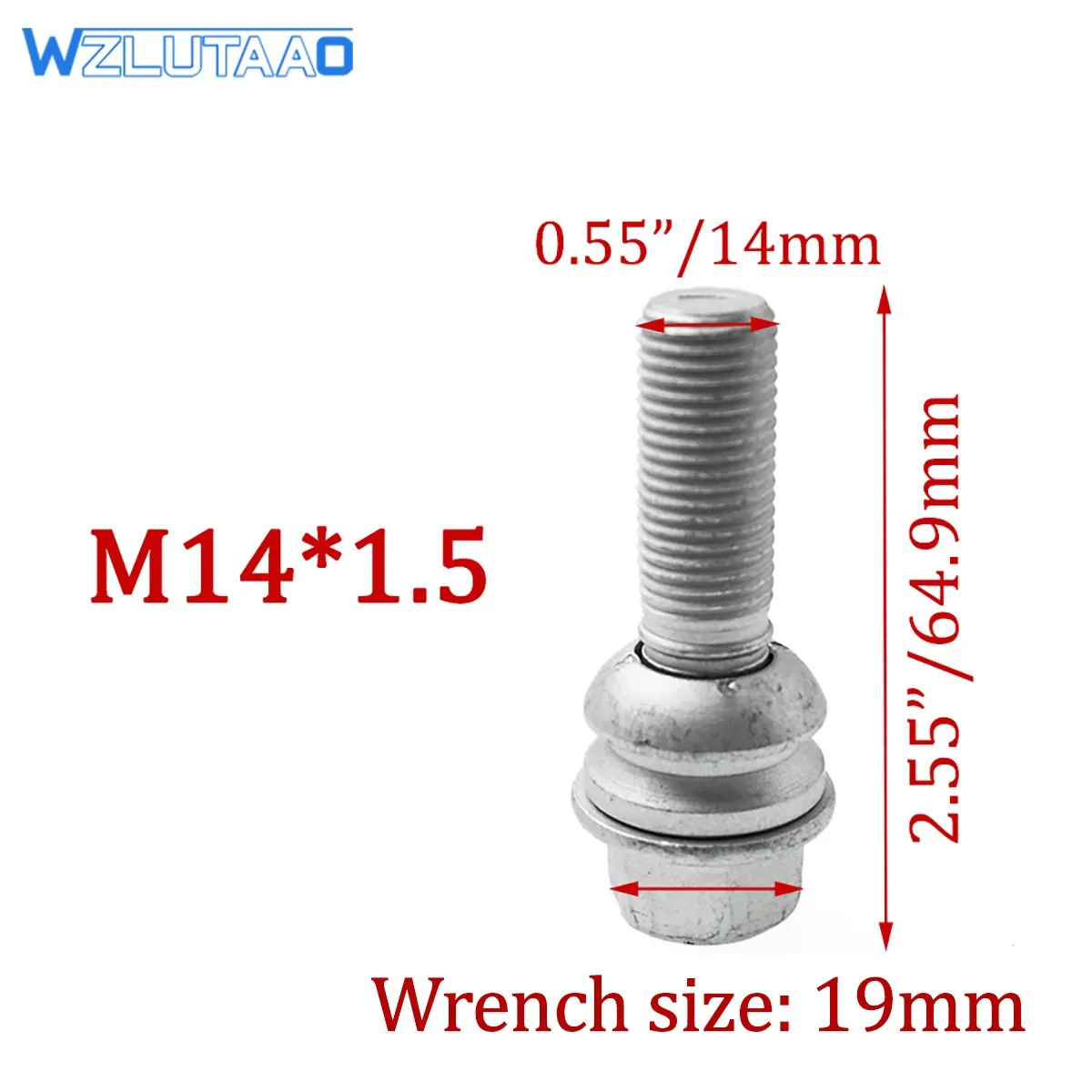 1/4/5개 M14*1.5 휠 러그 볼트 포르쉐 카이엔 VW 투아렉 아우디 Q7 WHT001693 7L0601139A 95536120300 WHT002529 WHT001694A 썸네일 2