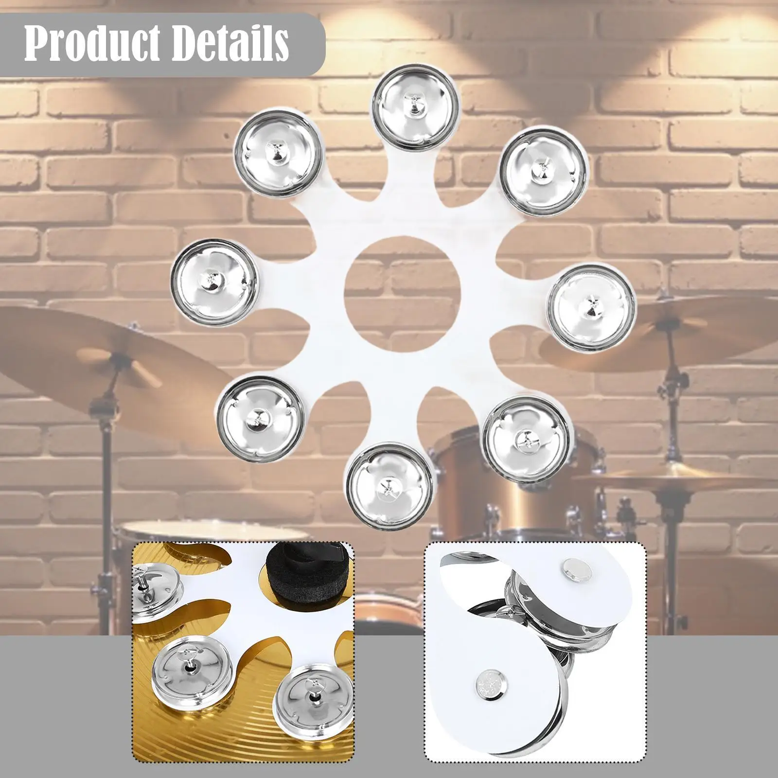 قبعة معدنية عالية الدف طبل قوي الصنج لأداء مرحلة الحفل KTV