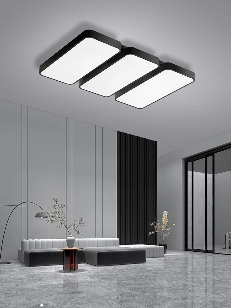 

LED living room light modern simple household atmosphere ceiling light Nordic minimalist bedroom room rectangular hall light