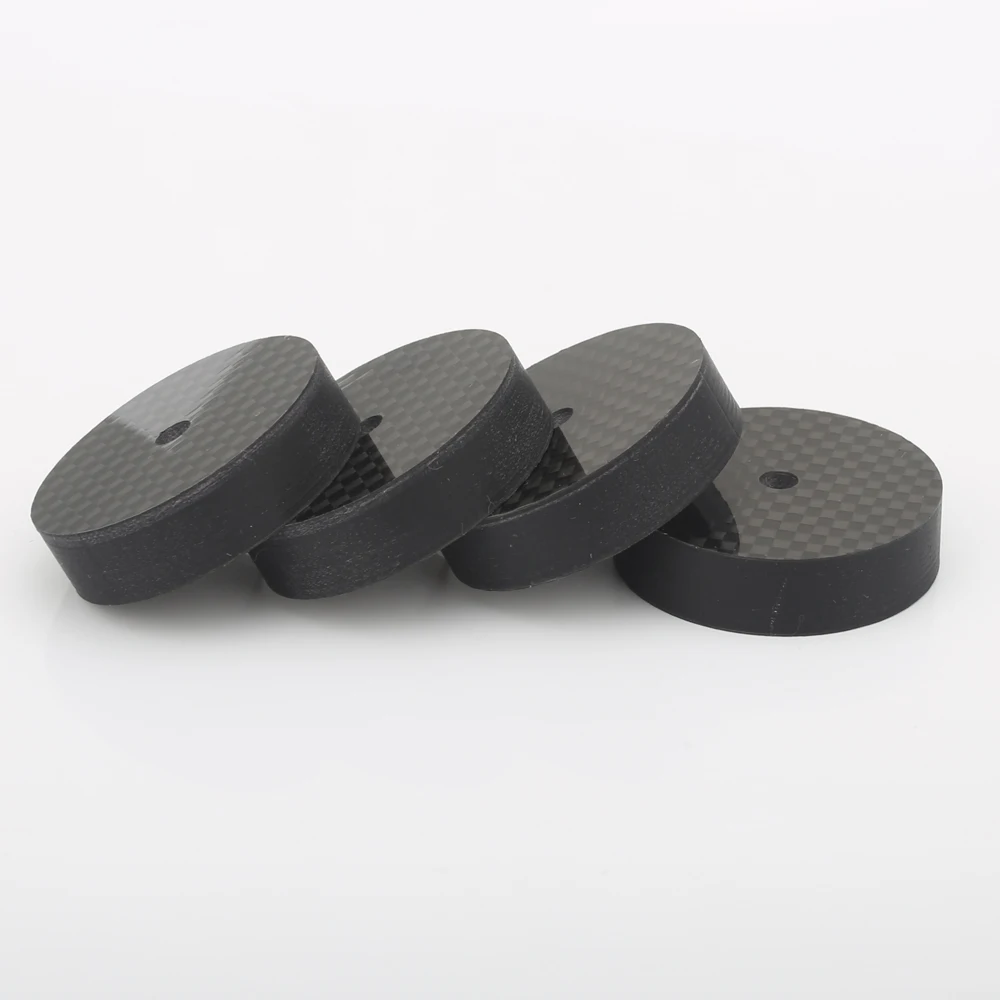 

VIB4010 Black Carbon Fiber Speaker Isolation 40x10mm Spike Base Pad Shoe Feet Hifi