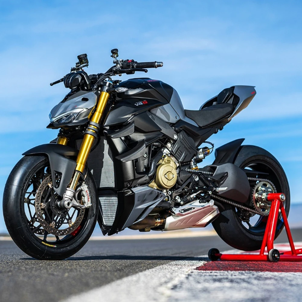 

For DUCATI Panigale V4 V4S V4R 2018-2023 ABS Carbon Fiber Frame Covers Fuel Tank Side Panels Fairing Kit Motorcycle Accessories