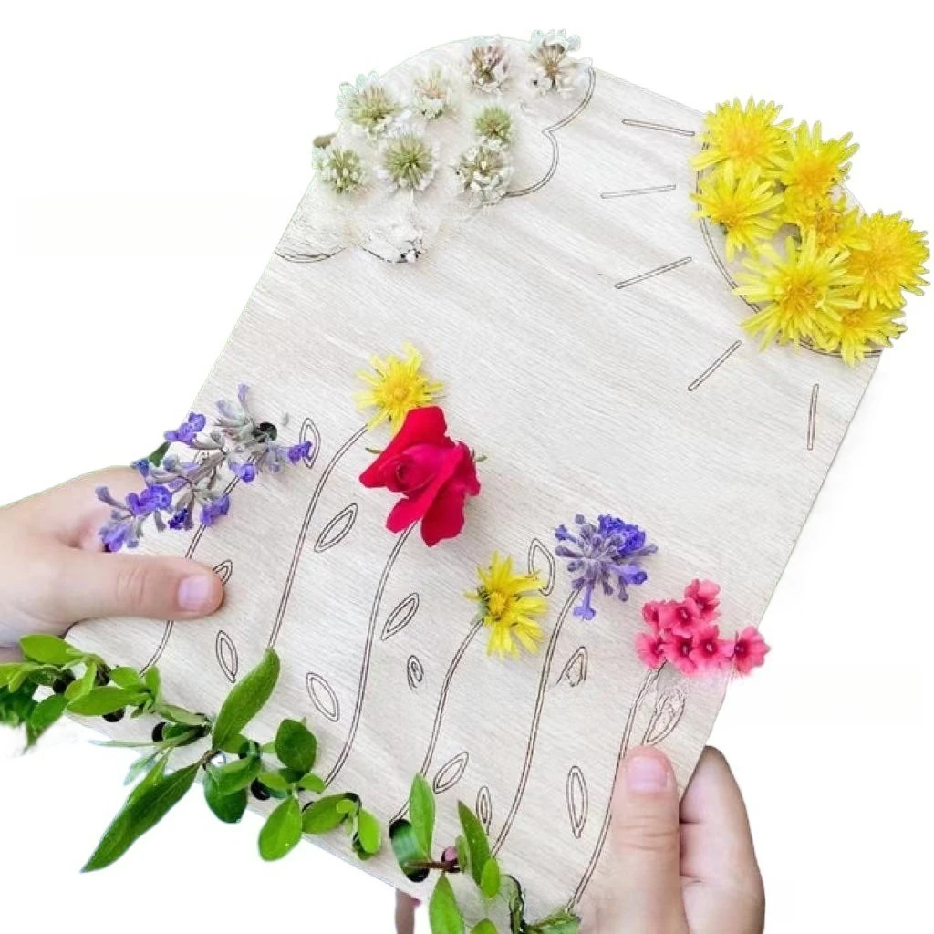 Wooden Nature Scavenger Hunt Board, Outdoor Spring Exploration Game, Family Interactive Activity Toy, Garden Adventure Checklist