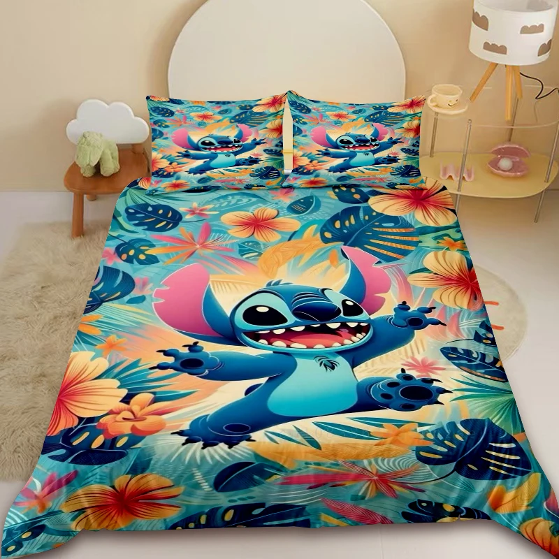 

Stitch Kids Duvet Cover Cartoon Bedding Set Comforter Cover Queen King for Bedroom Decor Children Gifts