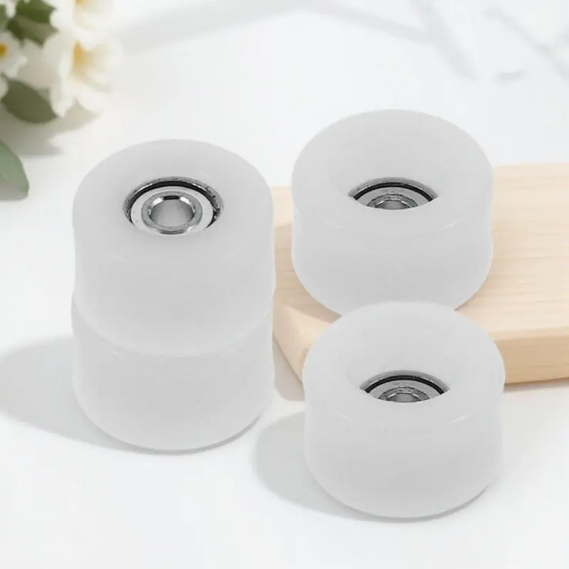 

4Pcs Finger Skateboard Wheels Bright Colors Highspeed Bearings Reusable Replacement Parts for Mini Skateboard Smooth Performance