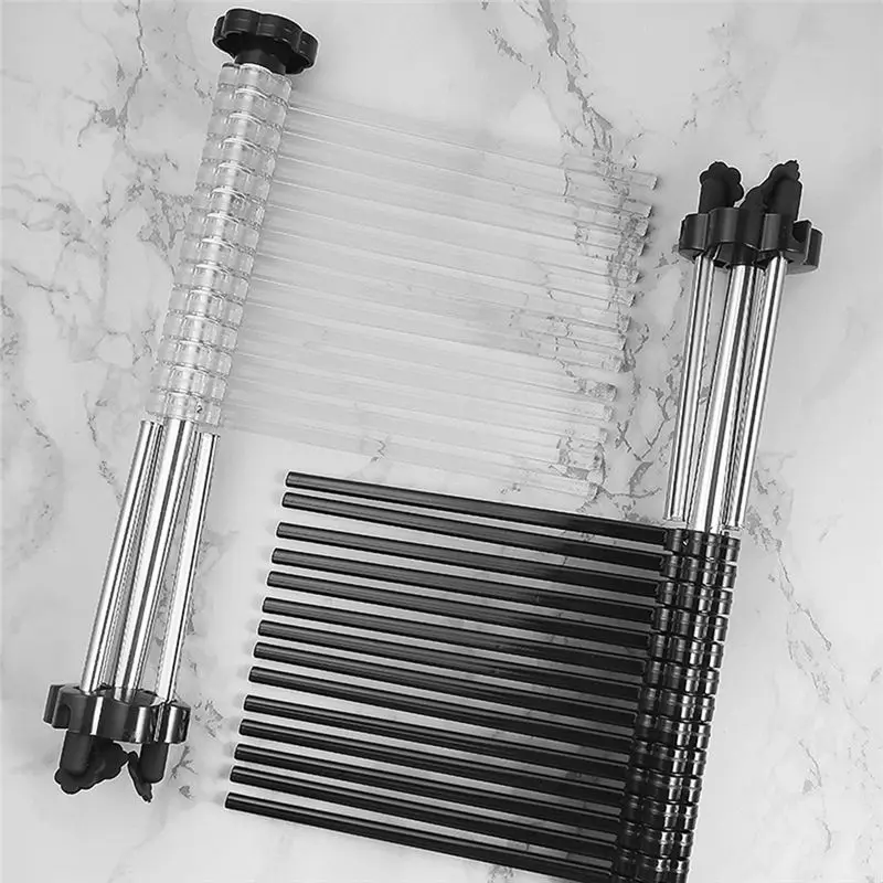 ABSE-Kitchen Tools Drying Rack Manual Rotating Foldable Wake-Up Special Hanging Rack Easy To Store