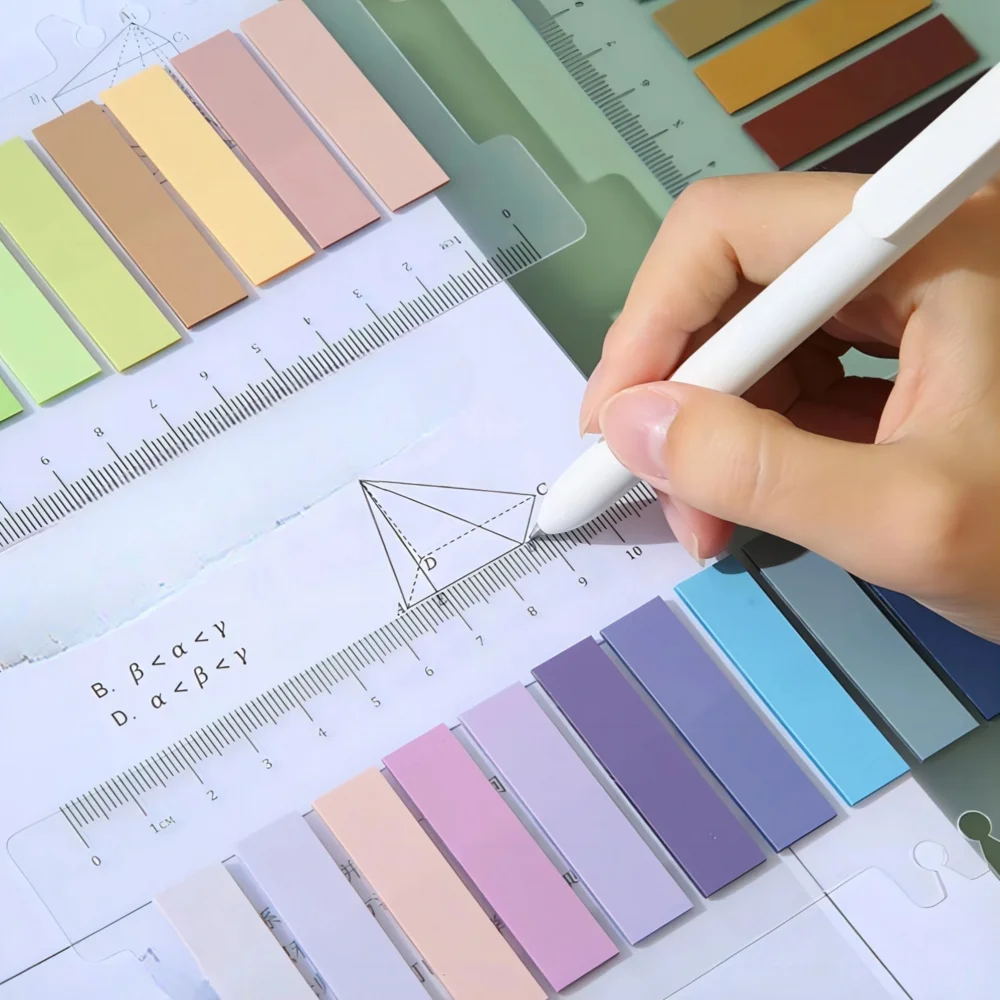 Handwritten Small Notes Key Marker PET  Notes Candy Color N-time  Multi-color Index Stickers