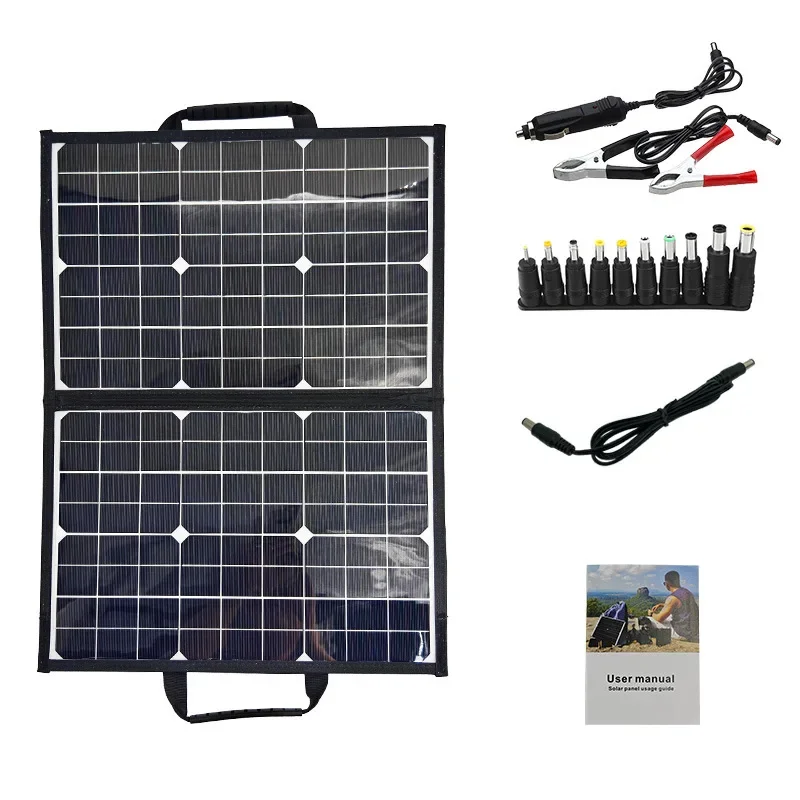 

40W18V Solar Monocrystalline Folding Bag Portable Green Easy Foldable Sola