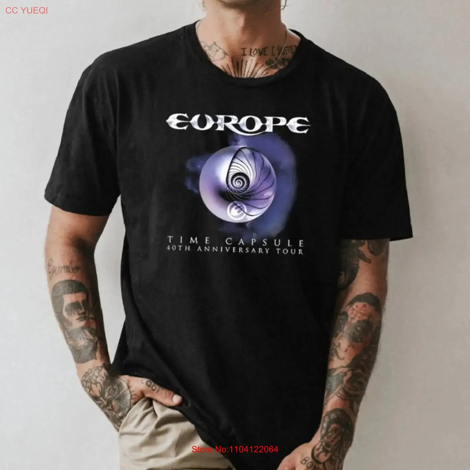 Europe Time Capsule 40th Anniversary Tour 2025 T shirt size S 5XL vintage Washed graphic fashion Soft homme streetwear Casual