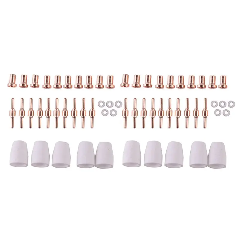 

Комплект расходных материалов для плазменного резака AB11-For PT-31 -40, расширенный набор из 60 предметов