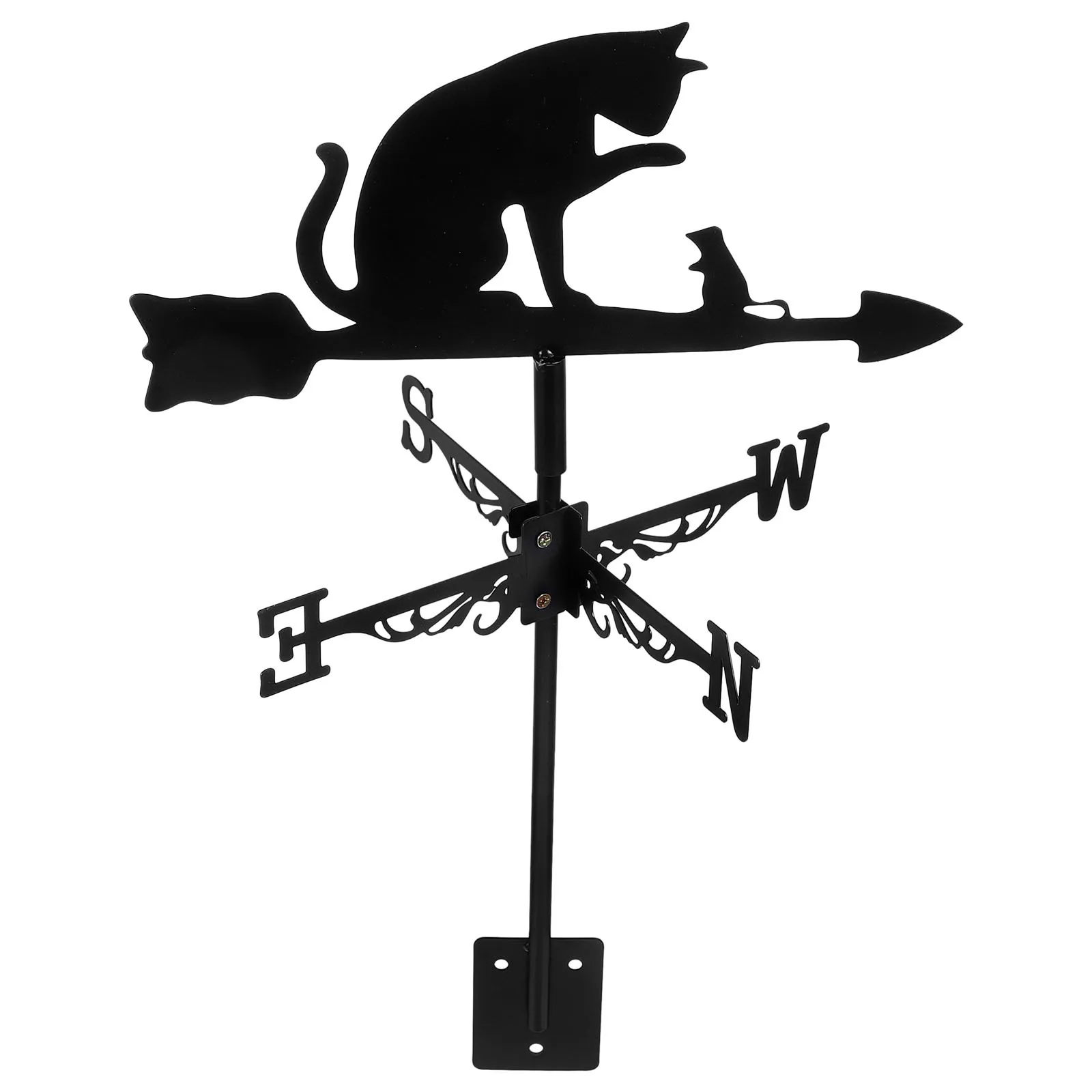 

Metal Weathervane Stainless Steel Wind Direction Indicator Garden Yard Decor Wind Vane Roof Ornament Weathervane