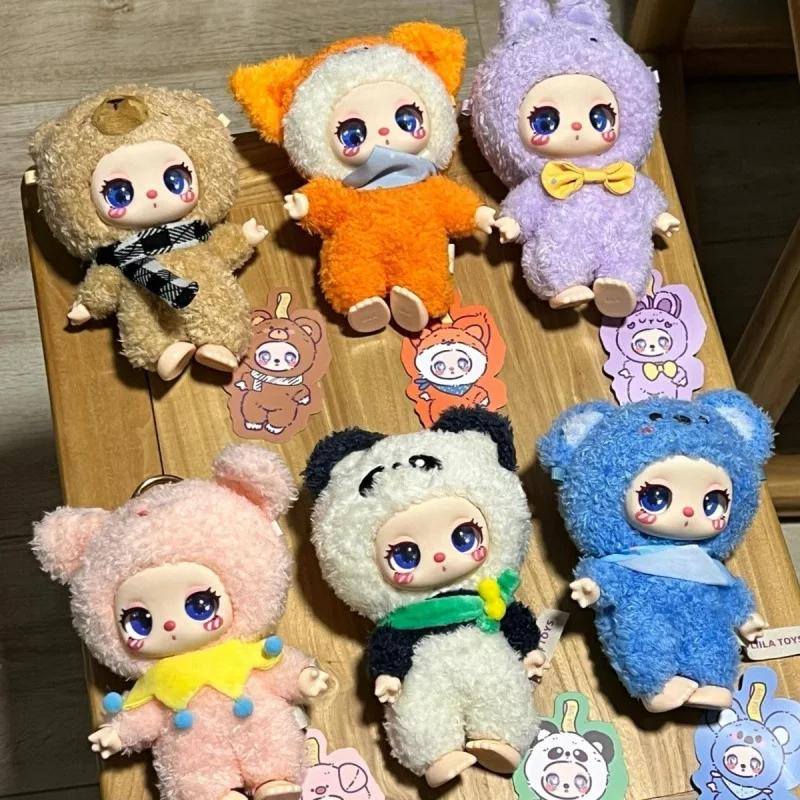 

Baby three-year-old plush joint movable lucky cat 2nd generation liila'szoo tide play gift box cute cartoon fashion blind box.