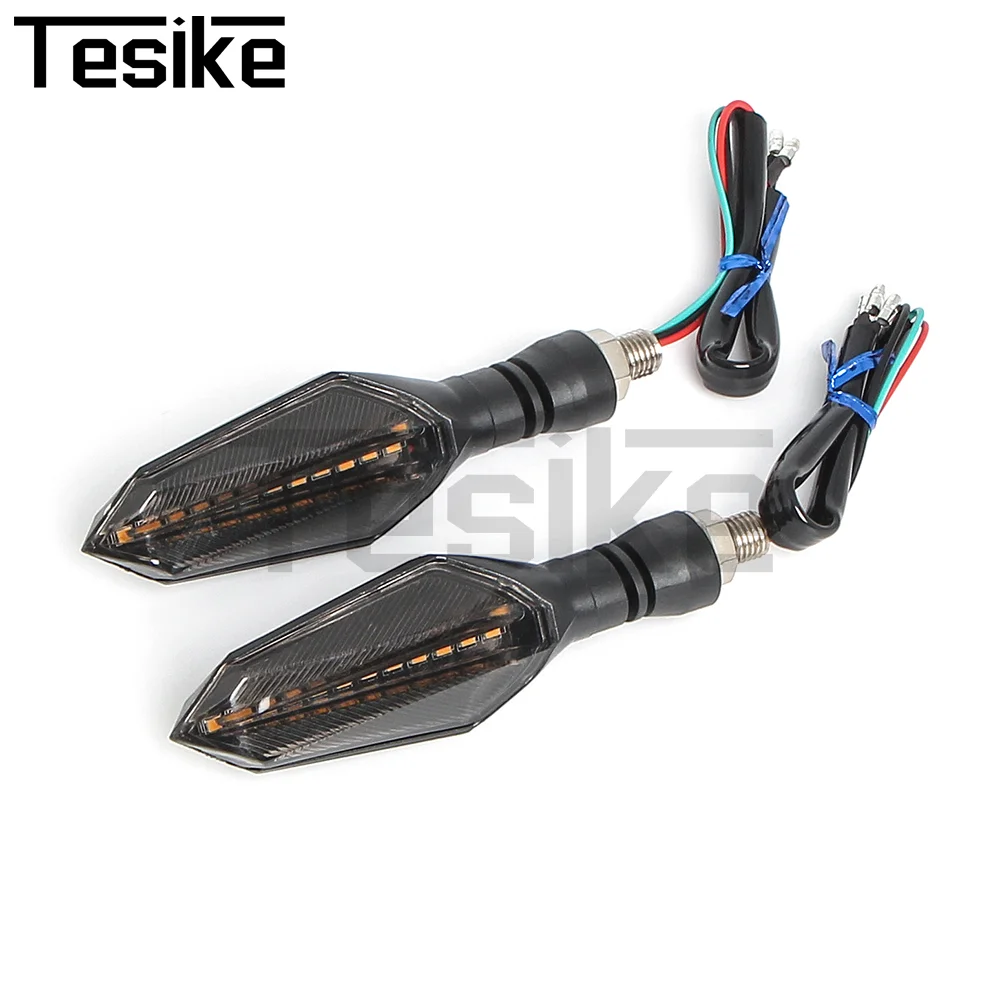 

Motorcycle Turn Signal Lights Triangle LED Turn Signals Indicators for YAMAHA YZF R1 R6 2005 2006 2007 2008 2009 r3 fz1 mt 09 07