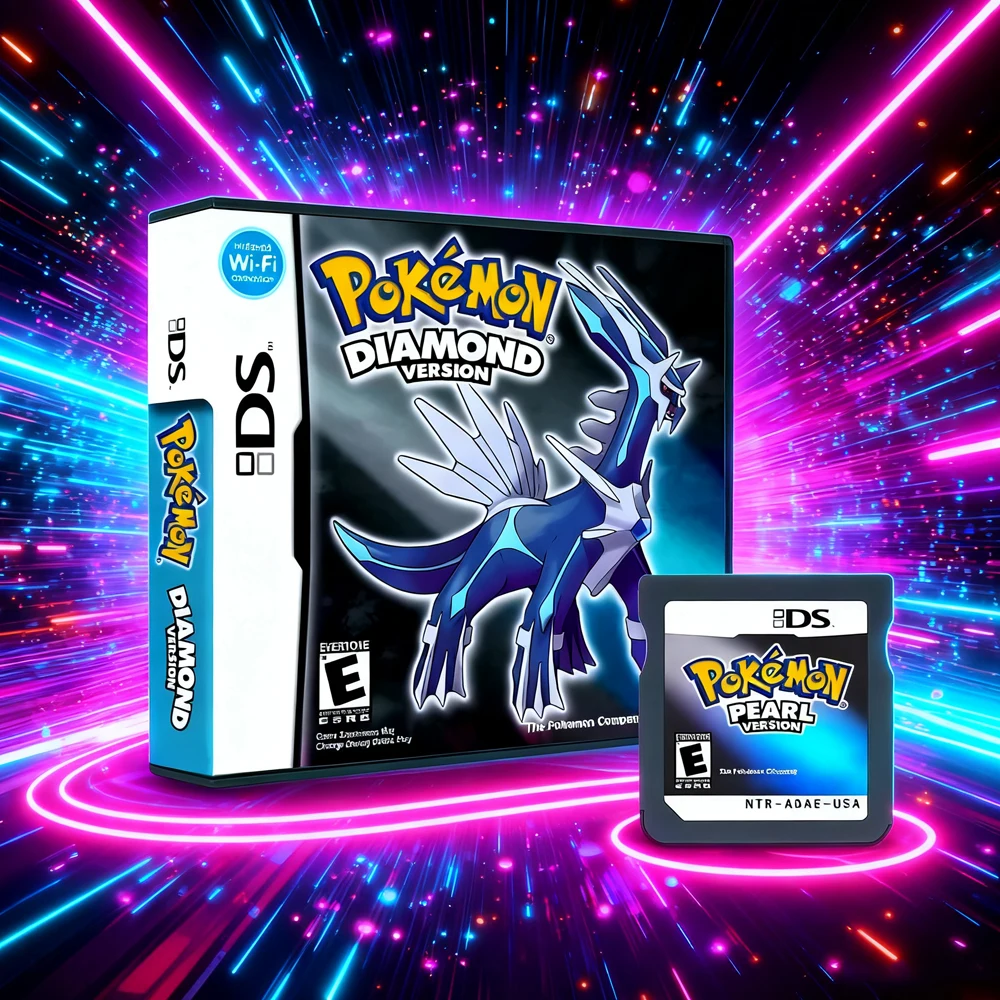 

NDS Game Card Series Diamond Pearl SoulSilver HeartGold Platinum USA Version (R4 Card Version)