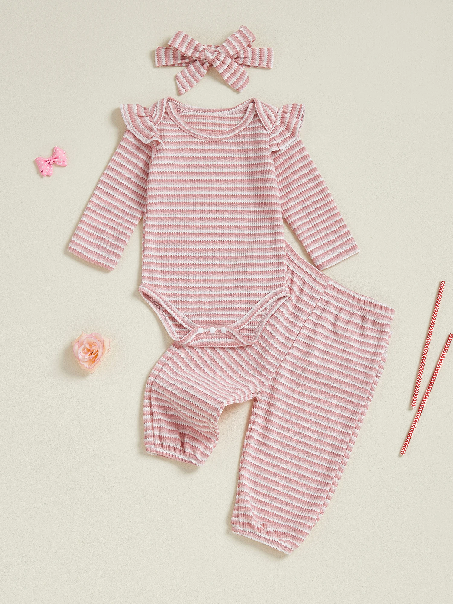 

Toddler Girl Floral Print Dress with Matching Bloomers and Headband 3Pcs Summer Outfits for Baby Girls